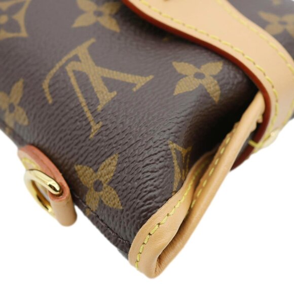 Louis Vuitton Fold Me Pouch Monogram Canvas Shoulder Bag Brown - Picture 8 of 14